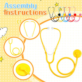 RoundFunny pink stethoscope toy supports creative role play and friendship sharing.