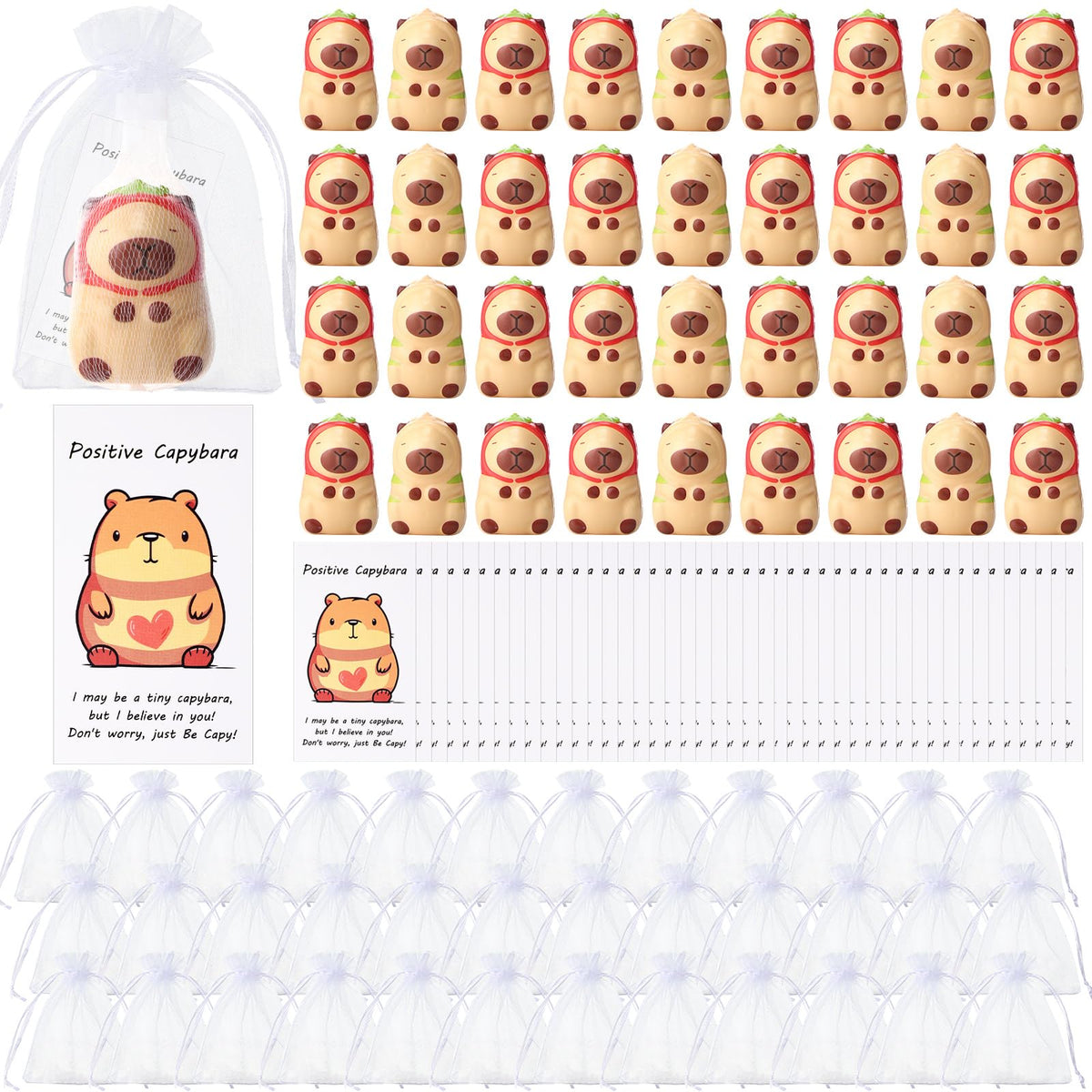 RoundFunny mini capybara stress ball for quick focus and stress relief.