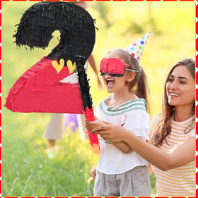 RoundFunny pinata holds approximately 3-5 pounds of treats for celebration.
