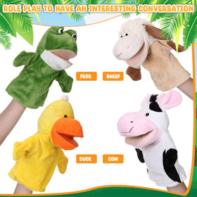 RoundFunny sheep plush puppet for cozy pretend play and learning.
