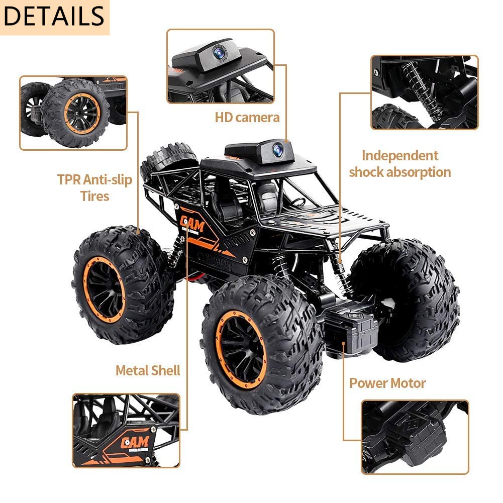 ROVPRO RC Car app control interface enables intuitive wireless steering.