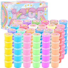 Rowecvce butter slime kit color pack offers soft, non-sticky texture for calm play.