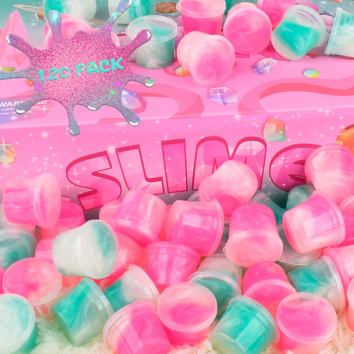 Rowecvce Galaxy Slime Texture Stretch emphasizes soft, tactile play for creative exploration.