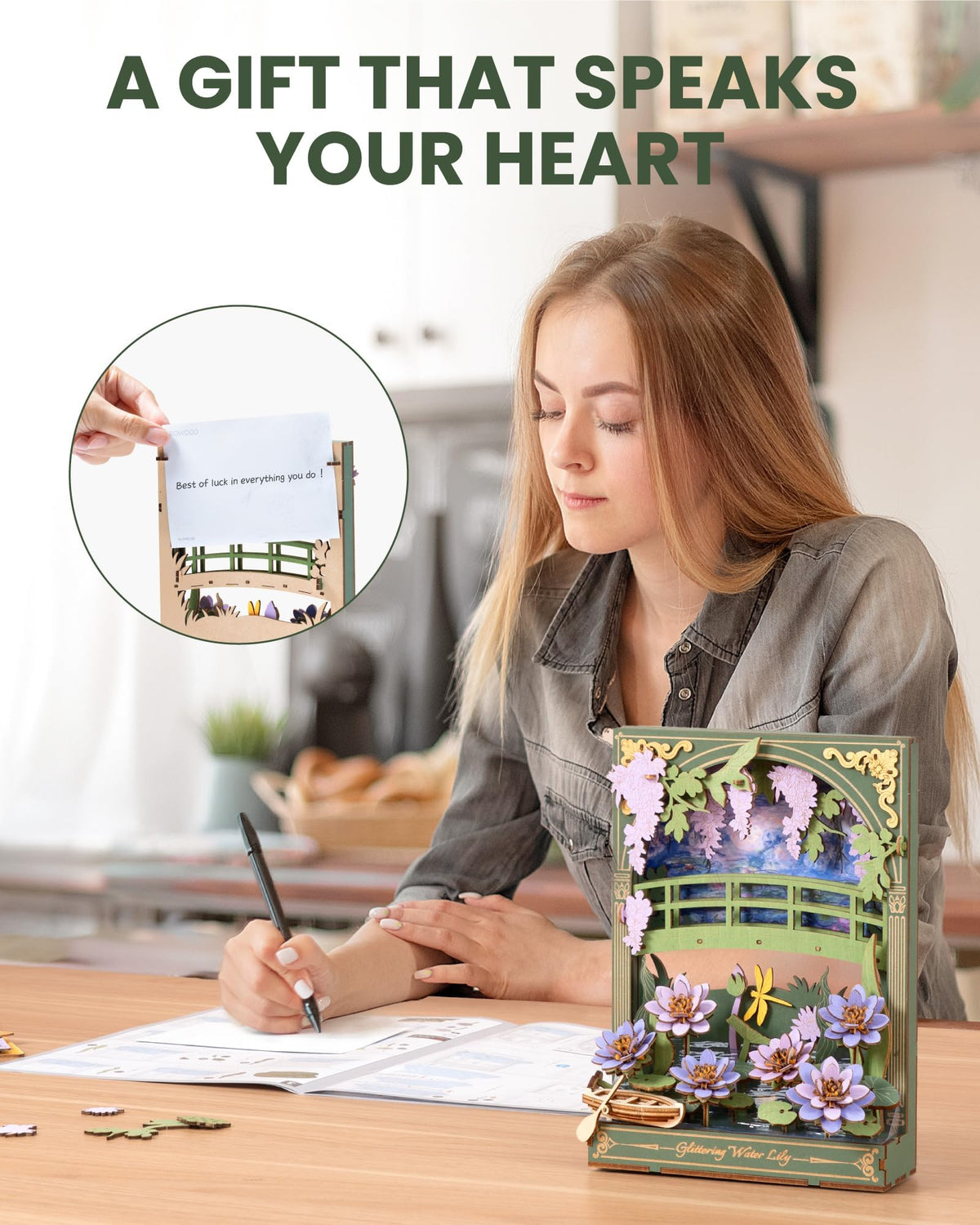 Rowood gift for art lovers combines crafting joy with lasting decor.