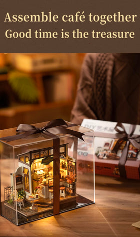 Rowood Coffee Miniature Kit desk-area detail for tabletop display