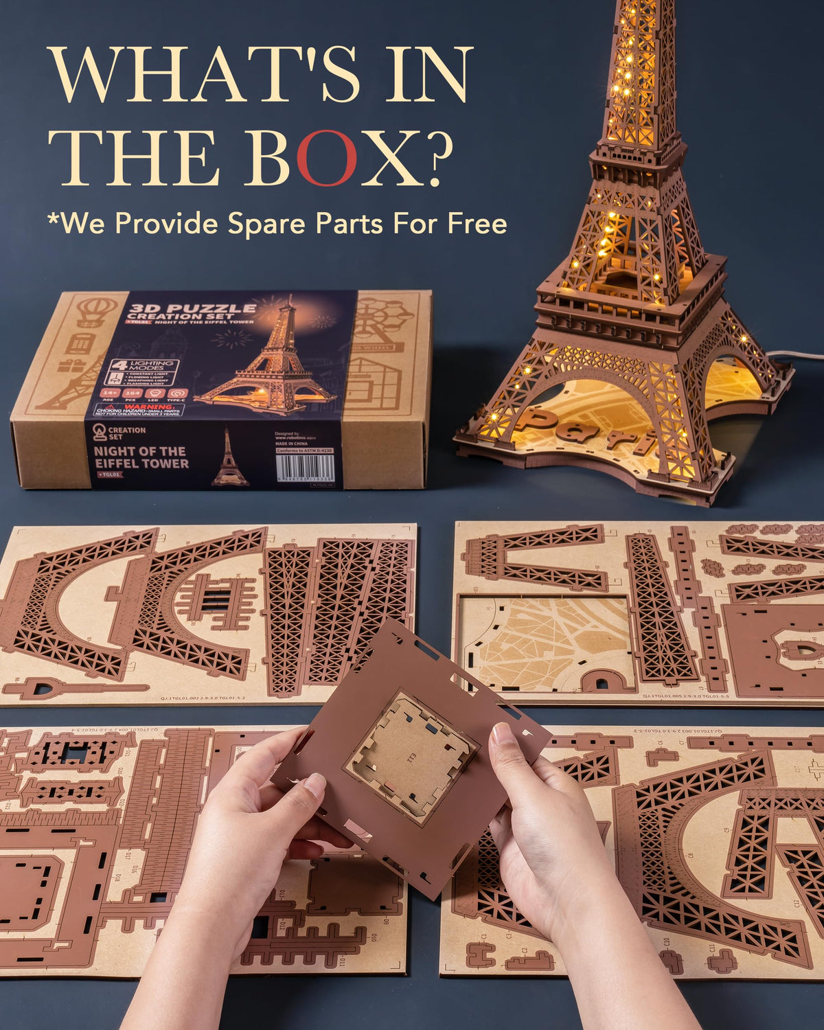 Rowood Eiffel Tower DIY instructions for an engaging project