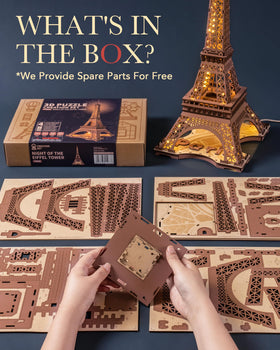 Rowood Eiffel Tower DIY instructions for an engaging project