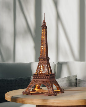 Rowood Eiffel Tower lit by LED with four modes for ambiance