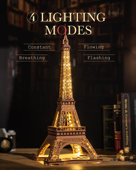 Rowood Eiffel Tower uses Type-C lighting for clean power