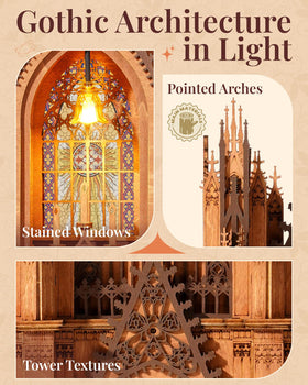 Rowood Starry Dome cathedral puzzle—beginner-friendly 1–2 hour assembly.
