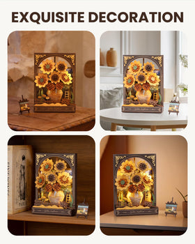 rowood Sunflower 3D Puzzle gift-ready packaging