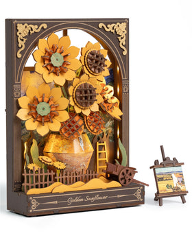 rowood Sunflower 3D Puzzle petals layered for immersive art-building enjoyment