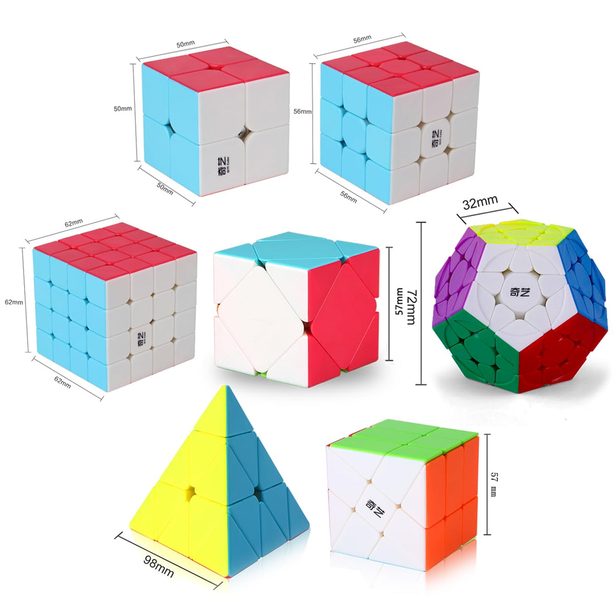 Roxenda 3x3x3 speed cube offers smooth rotations for faster solving.