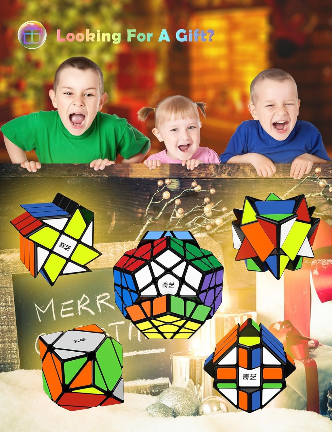 Roxenda Pyramid cube displaying layered puzzle variety and color cues.