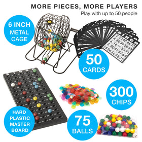 Royal Bingo Supplies deluxe jumbo balls with high-contrast numbers for visibility