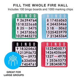 Royal Bingo Supplies multi-color chips enhance visibility and quick tallying.