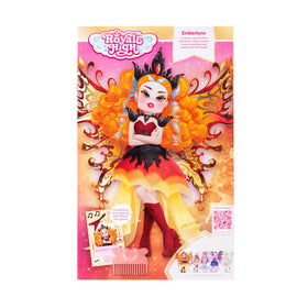 Emberlynn wings and sparkly comb enable magical accessory swaps.