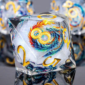 Roycevon DND dice set with easy-to-read numbers for quick rolls
