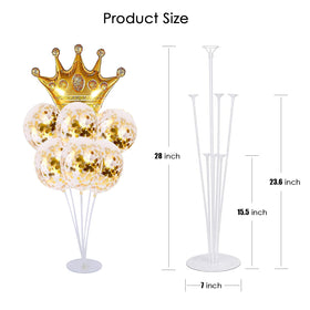 ROYUYE table stand base made of acrylic provides sturdy support.