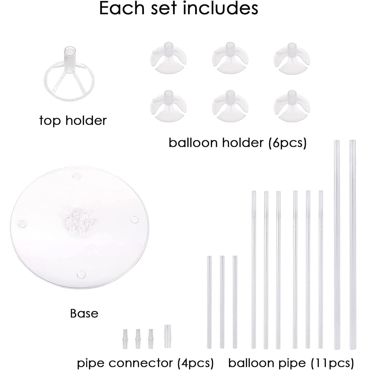 ROYUYE balloon stand offers easy assembly for quick party setup.