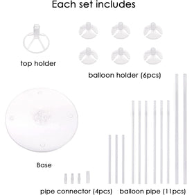 ROYUYE balloon stand offers easy assembly for quick party setup.