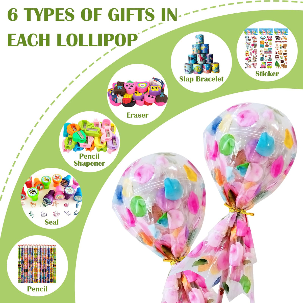 Rpefq stampers in giant lollipop shapes for kids rewards and creative play