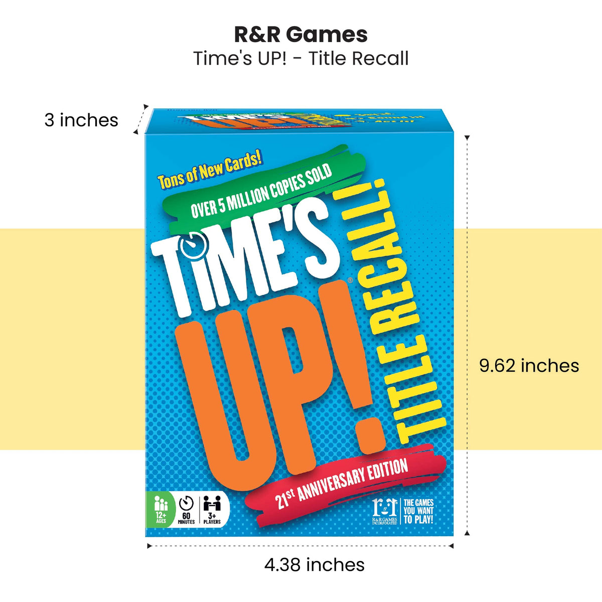 Time’s Up! Title Recall cards spread across a table for fast guessing