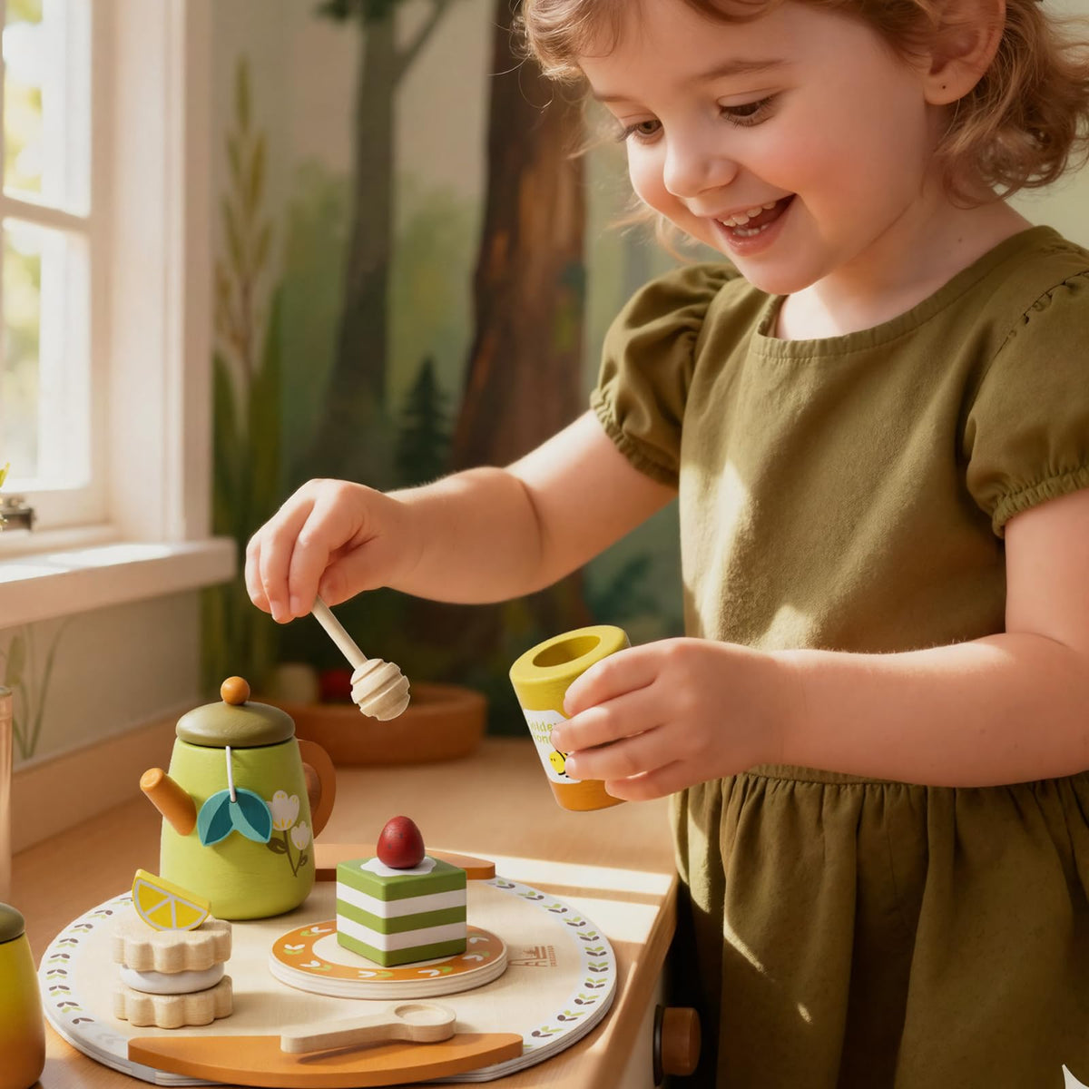 RRIBOUDWAN sugar cubes and tongs boost pretend tea time sharing