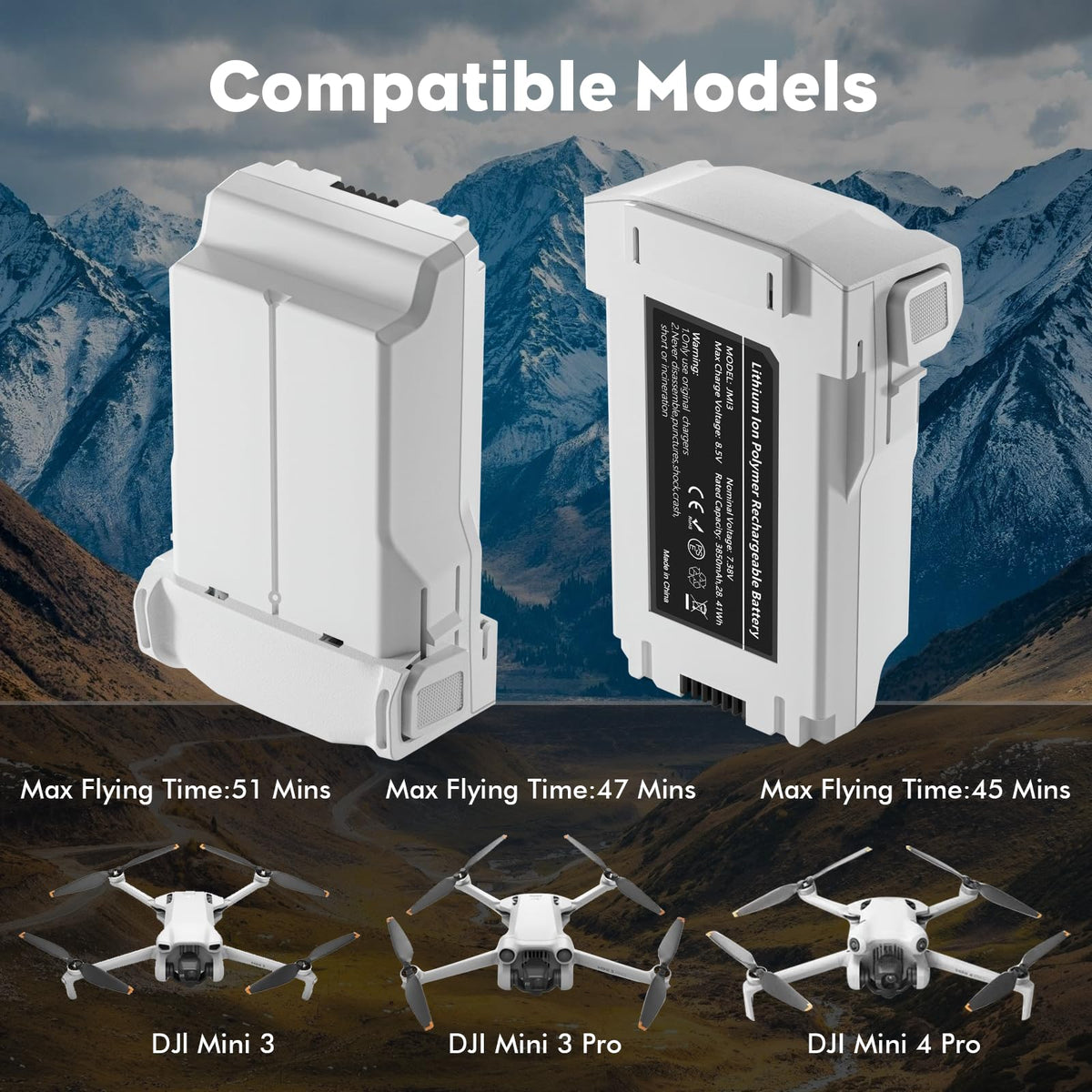 Rszfnjxry Battery Plus powering DJI Mini 3 Pro with extended runtime.