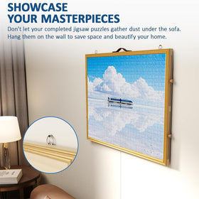 RTBVCSDA portable puzzle storage table ideal for gatherings and family use.