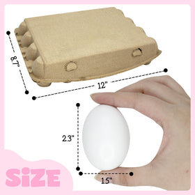 Rtisaeu white wooden egg being prepared for colorful painting activity.