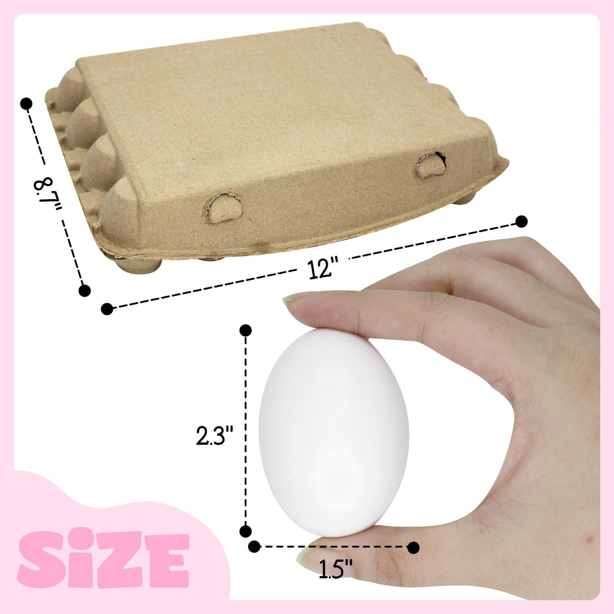 Rtisaeu white wooden egg tray holds 24 eggs, organized and ready.