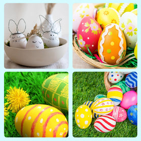 Rtisaeu wooden egg craft kit for personalized embellishments.
