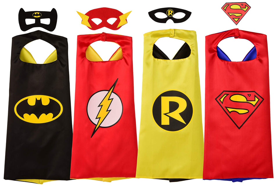 Rubies DC Superheroes cape set overview for kids sparks imaginative play