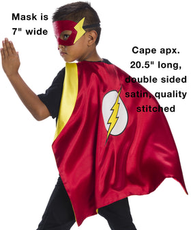 Rubies The Flash cape promotes fast-paced pretend journeys and role play