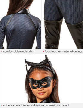 Rubies Catwoman belt completes the sleek look on the jumpsuit.