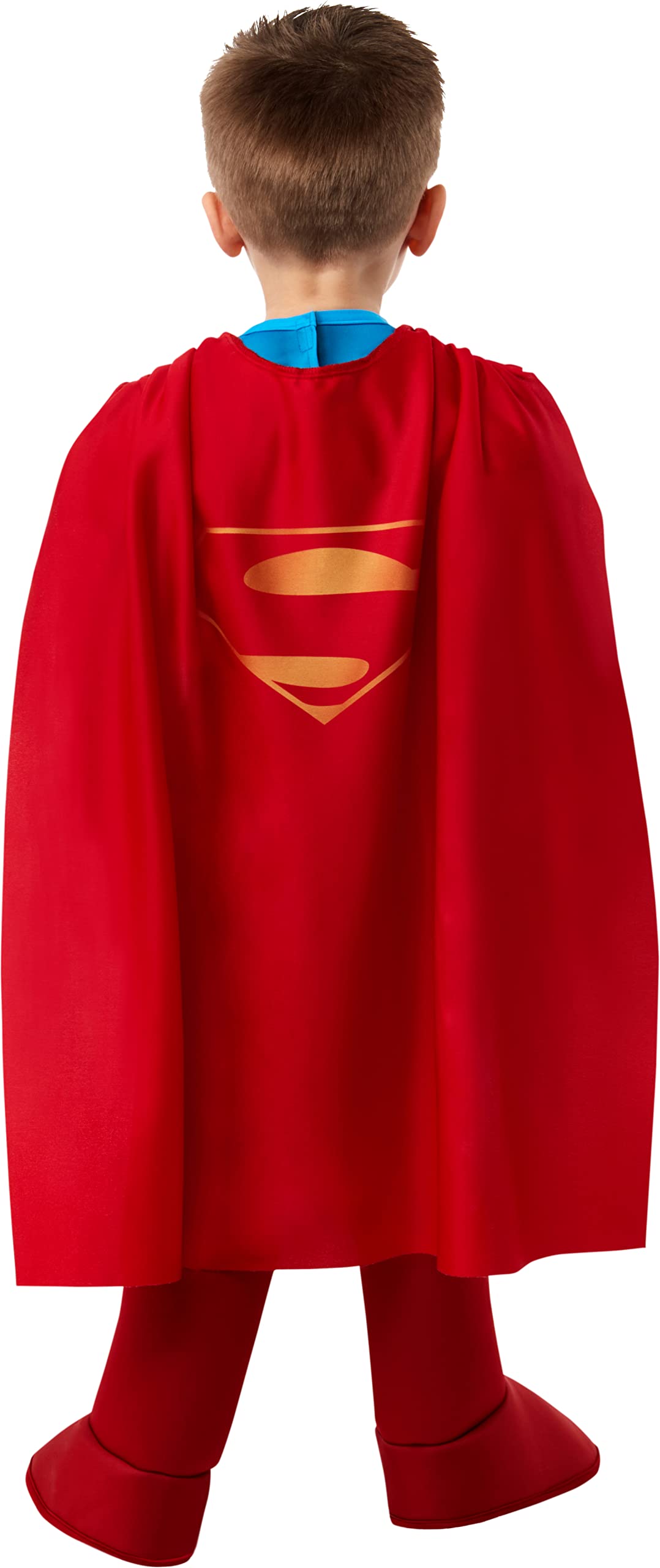 Rubies DC League of Super Pets Superman toddler cape detachable for easy on/off.
