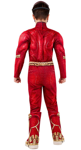Rubies The Flash Deluxe mask close-up for an authentic hero look during cosplay.
