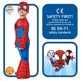 Rubies Spider-Man headpiece fabric mask for secure fit