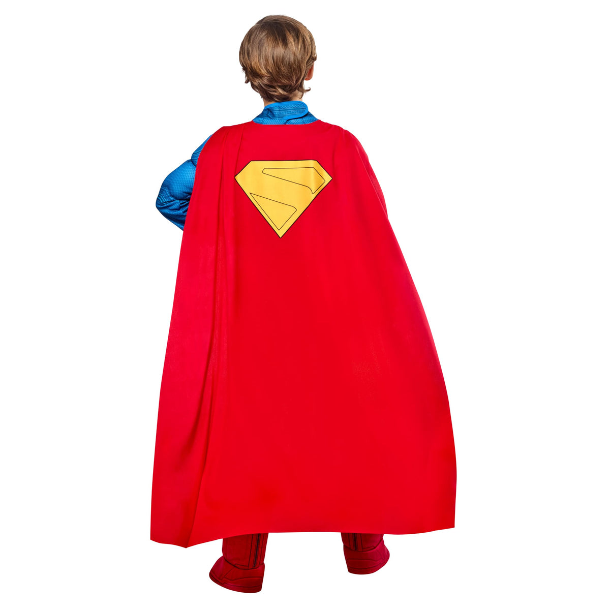 Rubies Superman 2025 chest logo provides authentic hero detail.
