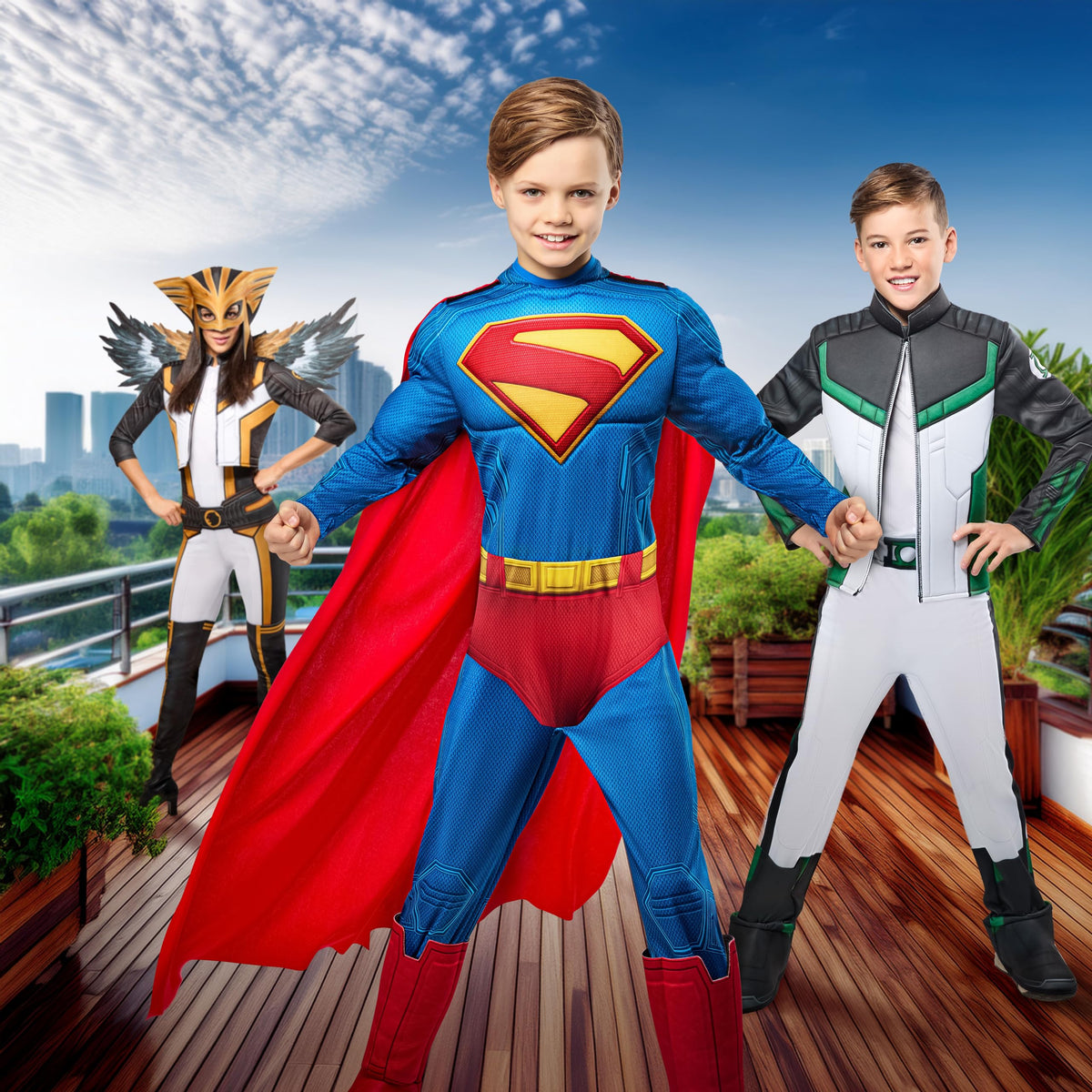 Rubies Superman 2025 hero costume for kids, durable daily play.