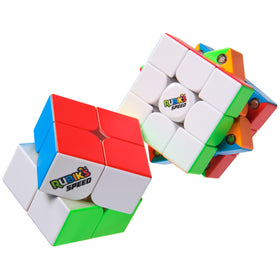 Rubik’s Cube 2x2 speed cube compact design for on-the-go play and practice.