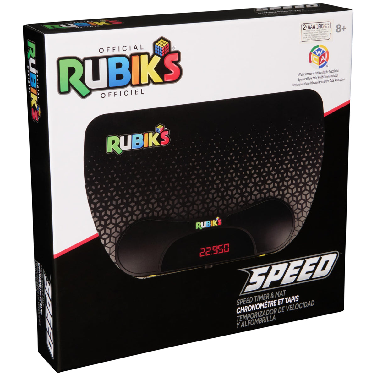 Rubik's Cube timer mat on the road, ideal for portable puzzle fun and travel training.