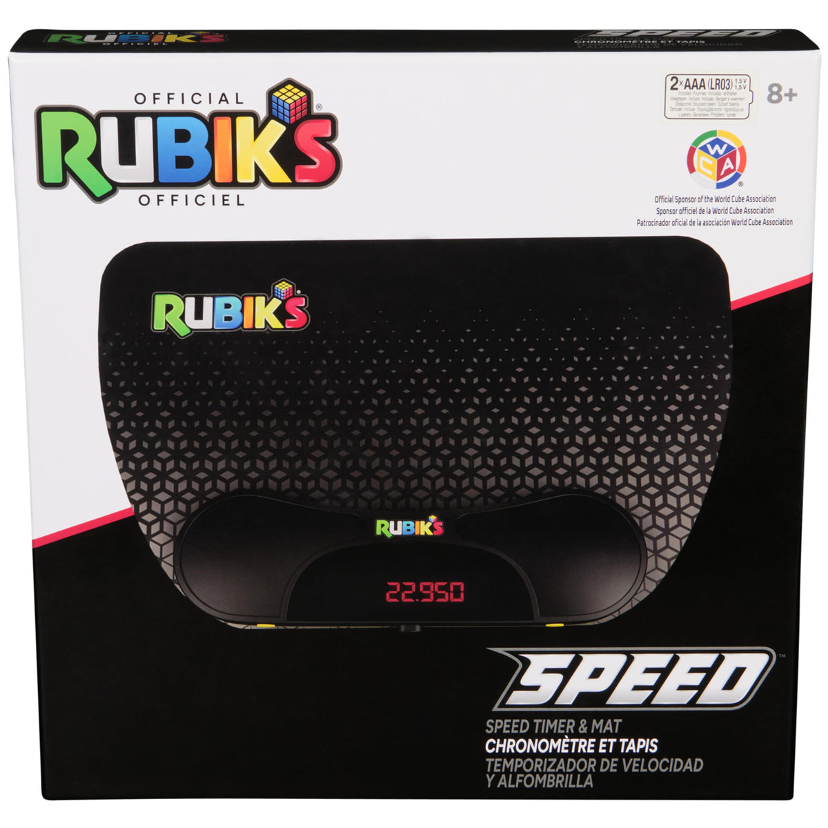 Rubik's Cube Speed Timer Mat shows ergonomic display for quick, confident timing during practice.