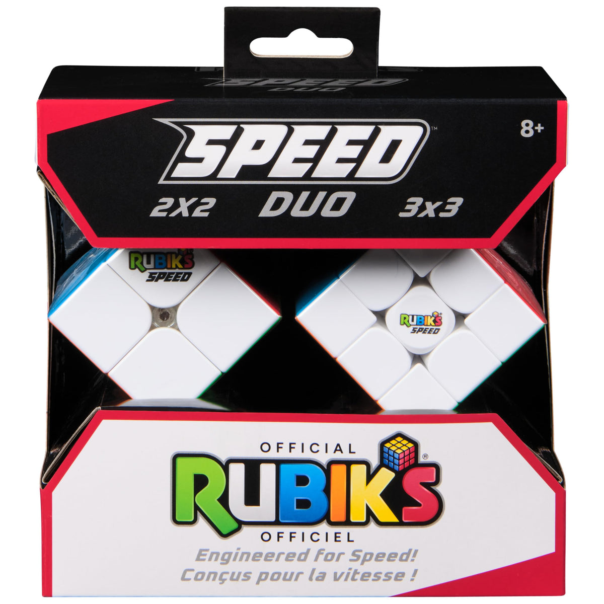 Rubik’s Cube stickerless pre-lubricated finish for faster, cleaner turning.