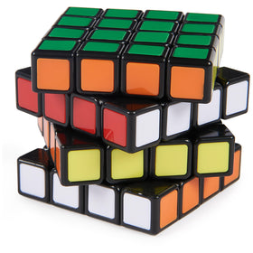 Six-colored Rubik's faces visible for vibrant visual focus.