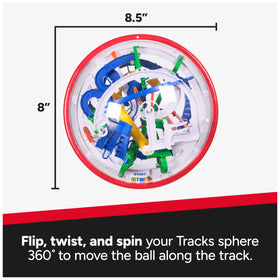 Rubik’s Tracks 125 Launch Ramp demonstrates momentum control during play.