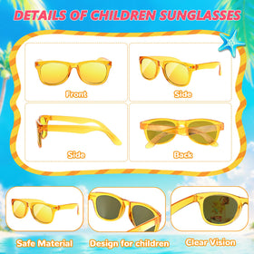 Rugort neon gray kids sunglasses as versatile party favors