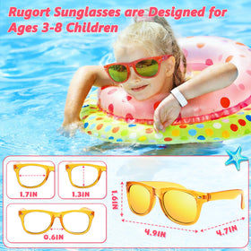 Rugort neon green kids sunglasses for active outdoor fun