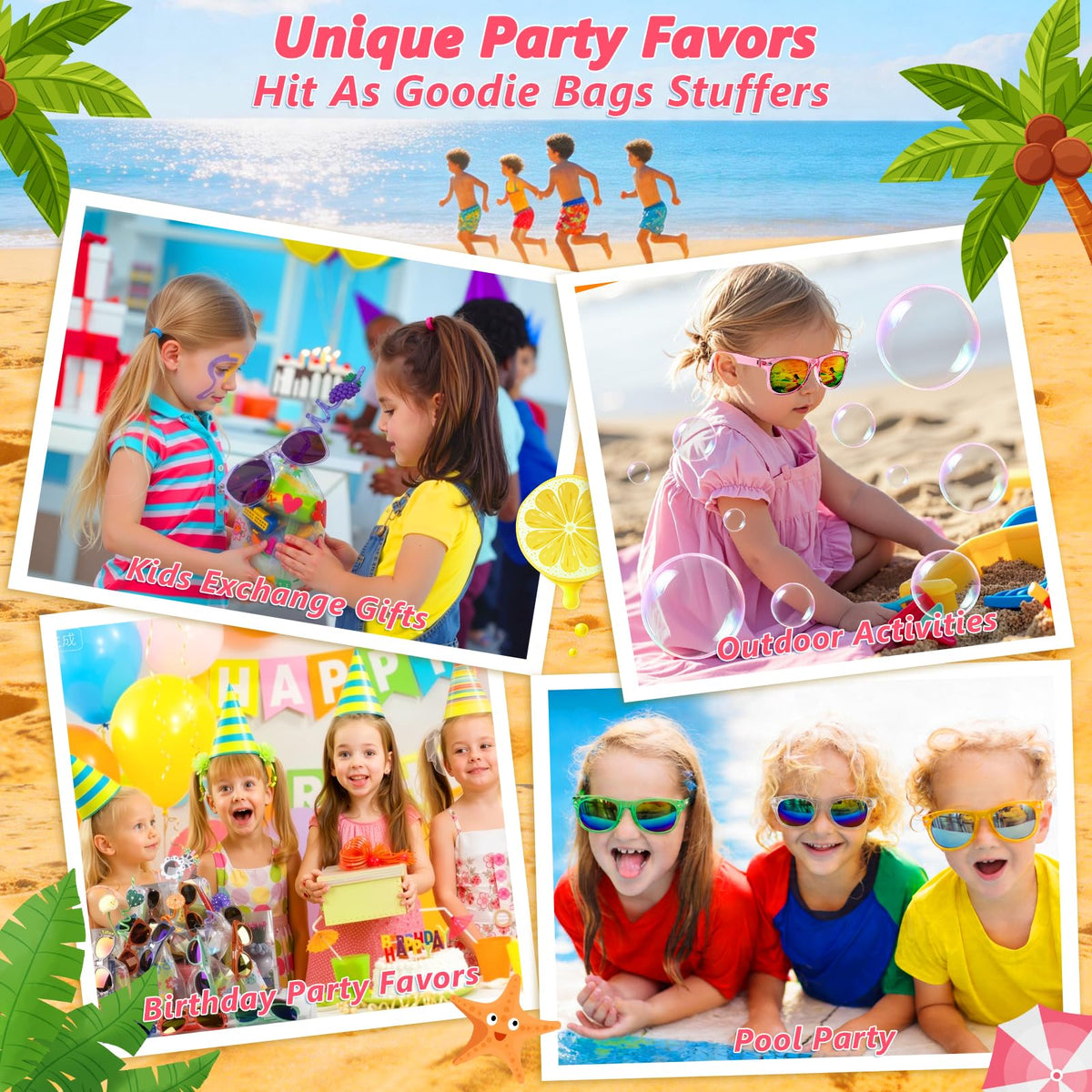 Rugort kids sunglasses soft polypropylene frame for comfortable wear